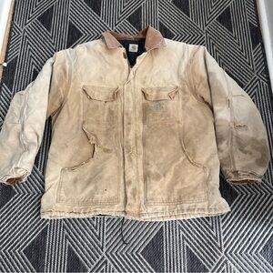 Carhartt Distressed Detroit Barn Coat Chore Coat Arctic Lined  Workwear Men’s